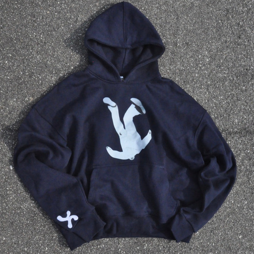 FALLING INTO THE UNKNOWN HOODIE BLUE NAVY