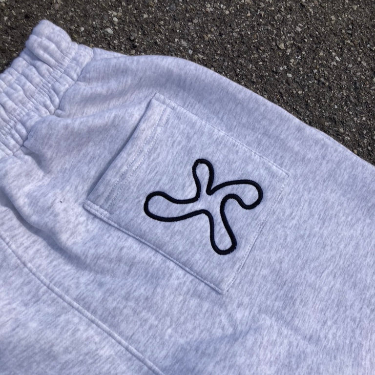 Grey Ripped Sweatpants