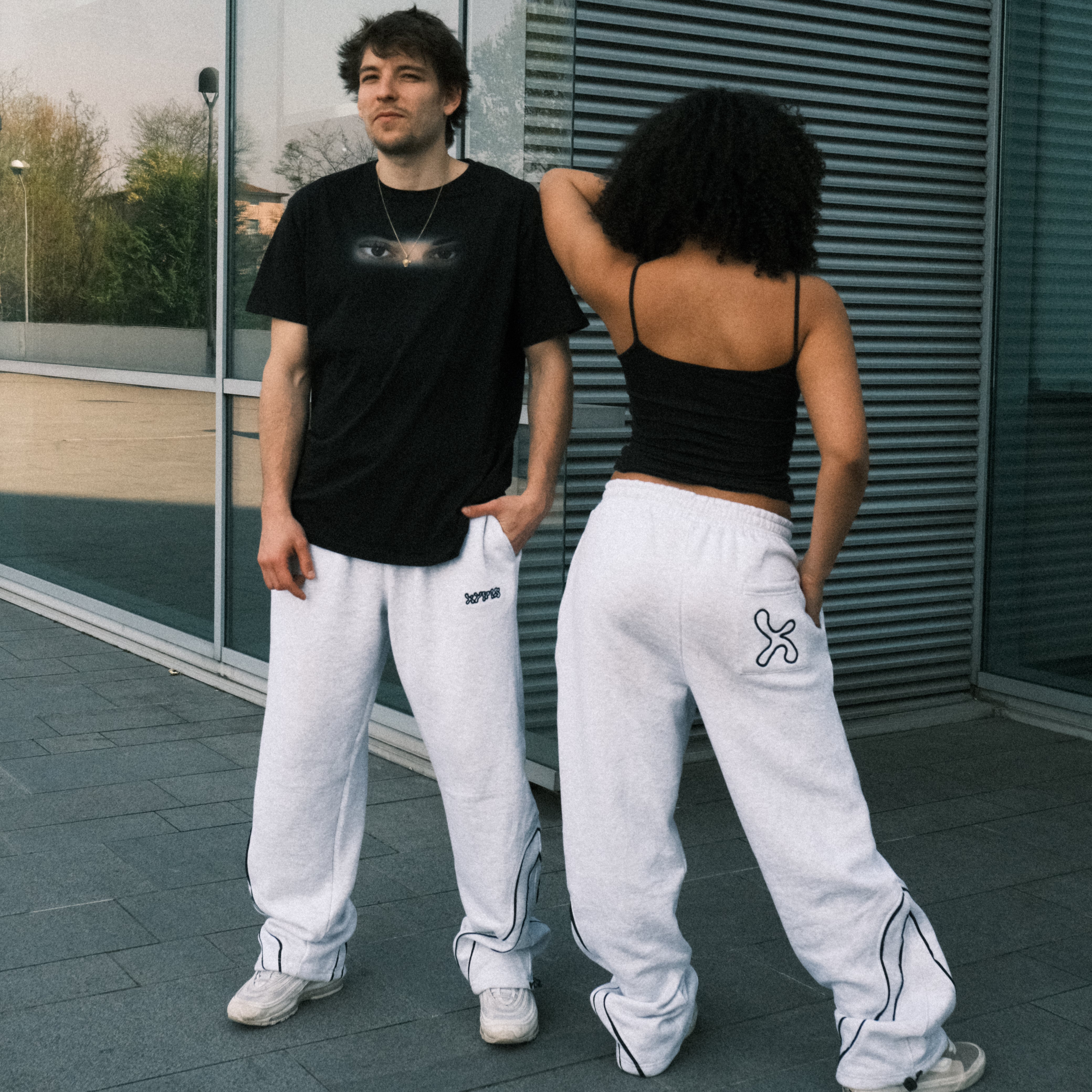 Grey Ripped Sweatpants