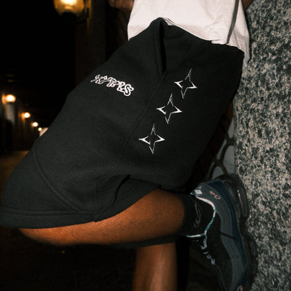 GALAXY SWEAT SHORTS BLACK