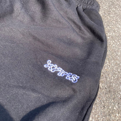 RIPPED SWEATPANTS BLACK