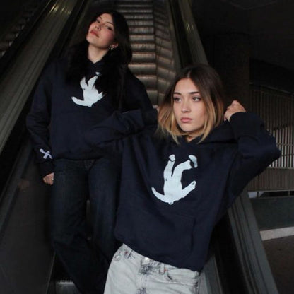 FALLING INTO THE UNKNOWN HOODIE BLUE NAVY