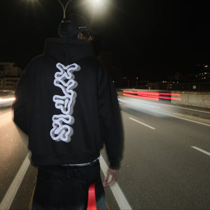 RNNR ZIP HOODIE BLACK