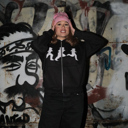 RNNR ZIP HOODIE BLACK