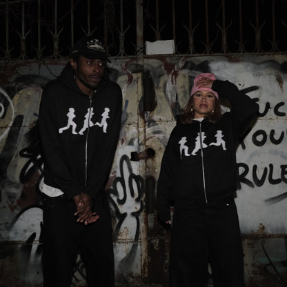 RNNR ZIP HOODIE BLACK