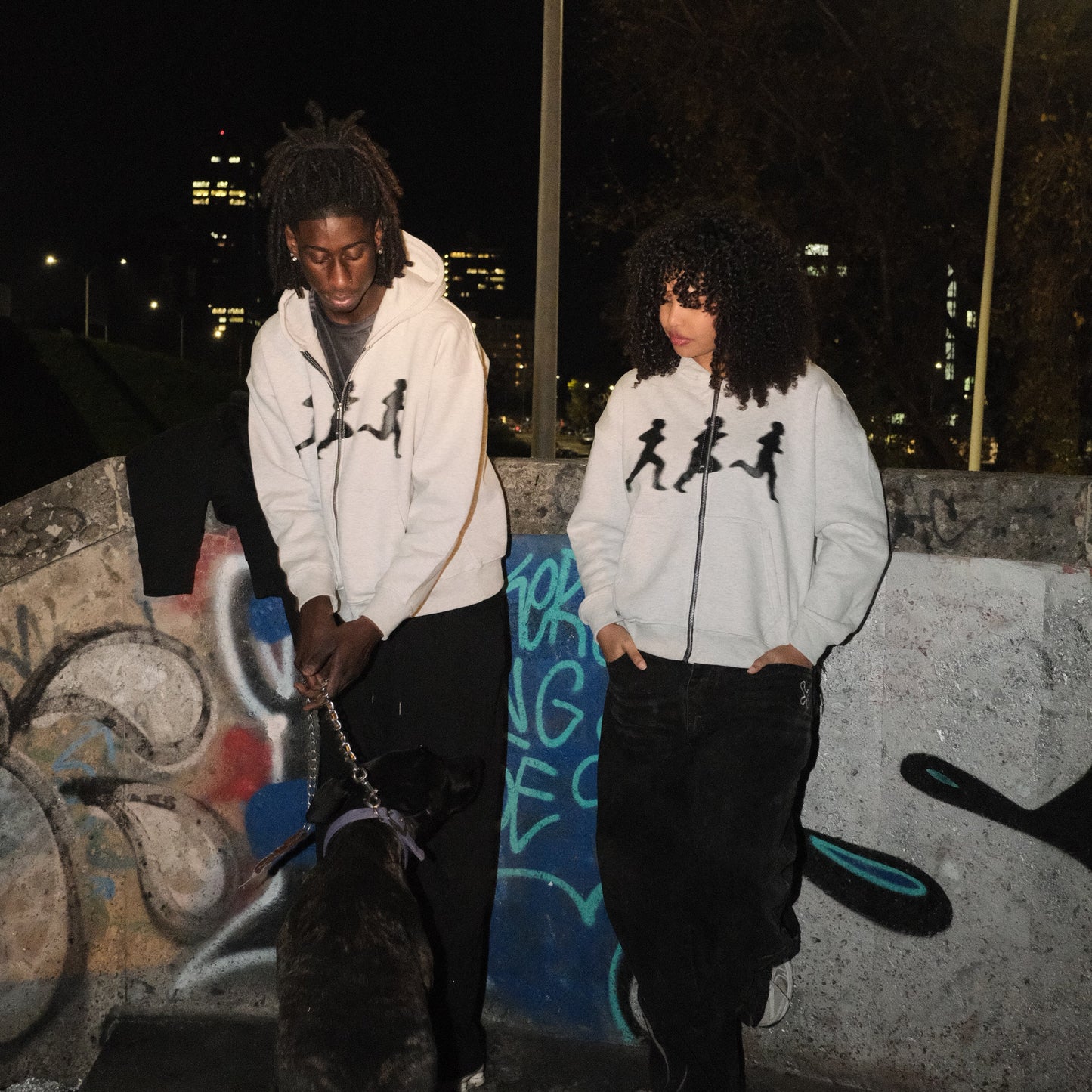 RNNR ZIP HOODIE GREY