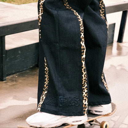 CHEETAH DARK BLUE JEANS