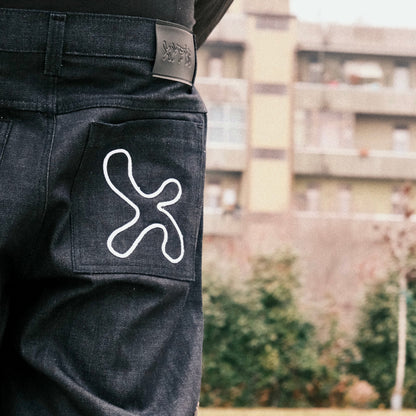 CHEETAH DARK BLUE JEANS