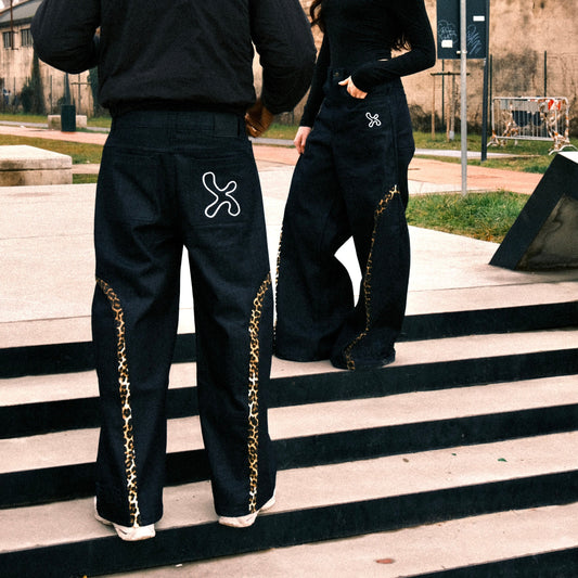 CHEETAH DARK BLUE JEANS