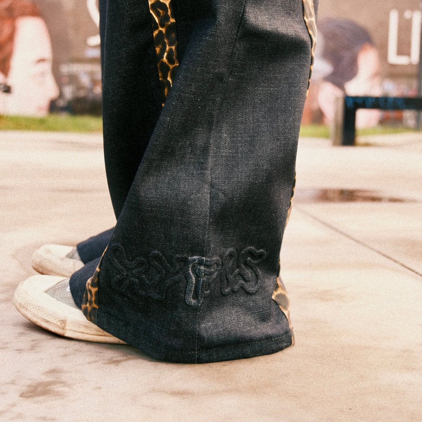 CHEETAH DARK BLUE JEANS